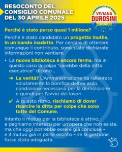 Bilancio del primo anno della GIUNTA FRANZONI. 4 3
